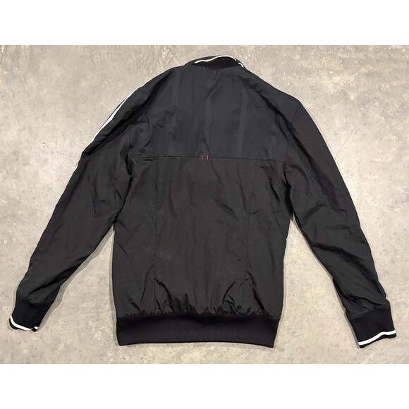 Adidas Climacool Black Full Zip Track Jacket 3 White Stripes Women's Small - Picture 2 of 8